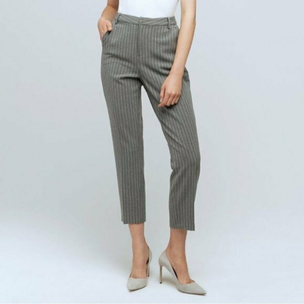L'AGENCE Ludivine Stripe Crop Trousers SIZE 6‎